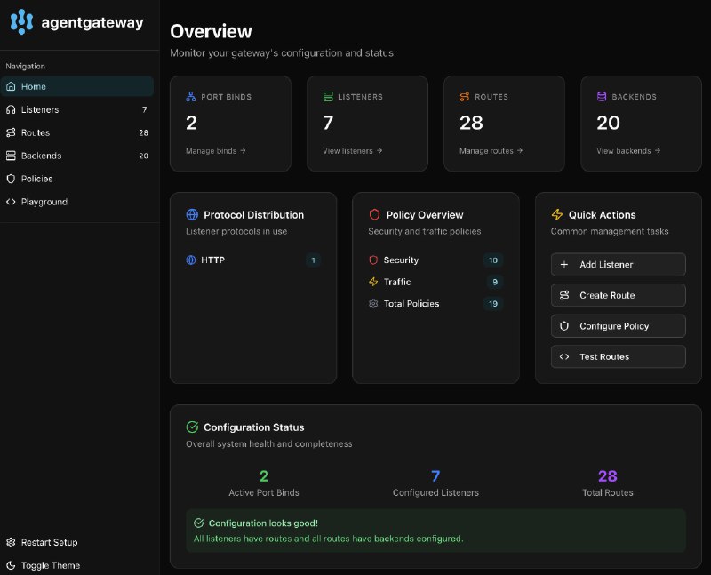 🍭  #AI代理 #API网关🏵  Agentgateway - AI智能体通信代理网关🍥 简介