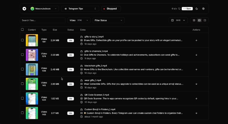 🍭 #Telegram #文件下载工具🏵 Telegram-files - Telegram文件自动化下载🍥 简介