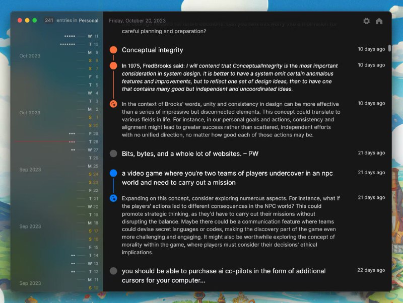 🍭 #日志工具 #桌面应用🏵 Pile - 桌面反思日志应用🍥 简介