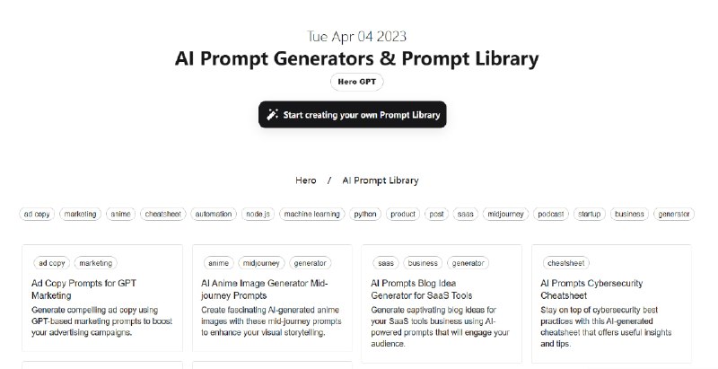 #ai-prompts #AI #ChatGPT 🏵  #网站 |  ai-prompts - 基于GPT的AI生成器和提示库🍥  简介