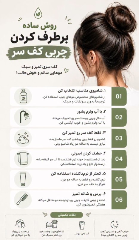 سیب سلامت🍏: بطرف کردن چربی کف سر💠😃