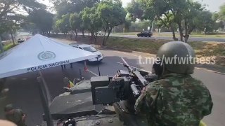 🇨🇴 בערך 11,000 חברי הכוחות הצבאיים והמשטרה הלאומית של קולומביה אבטחו את המטרופולין של קאלי ביבשה, בנהר וב…