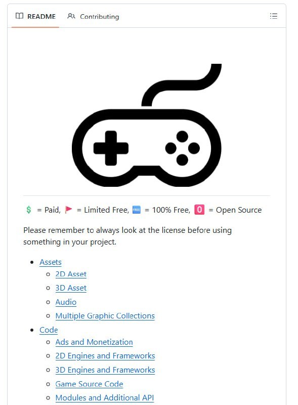 🍭 #游戏开发 #资源集合🏵 GameDev-Resources - 游戏开发资源列表🍥 简介