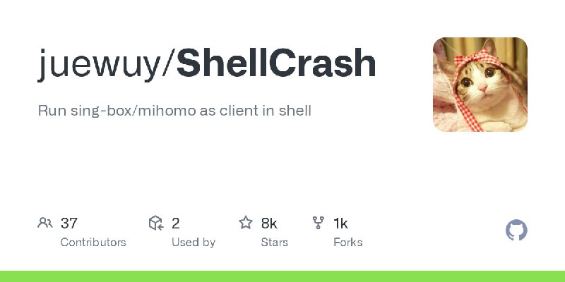 🆔  项目名称：ShellCrash⭐️  项目功能：科学上网📁  项目简介：一款修改路由器进行翻墙的工具，支持 sing-box/mihomo 作为客户端