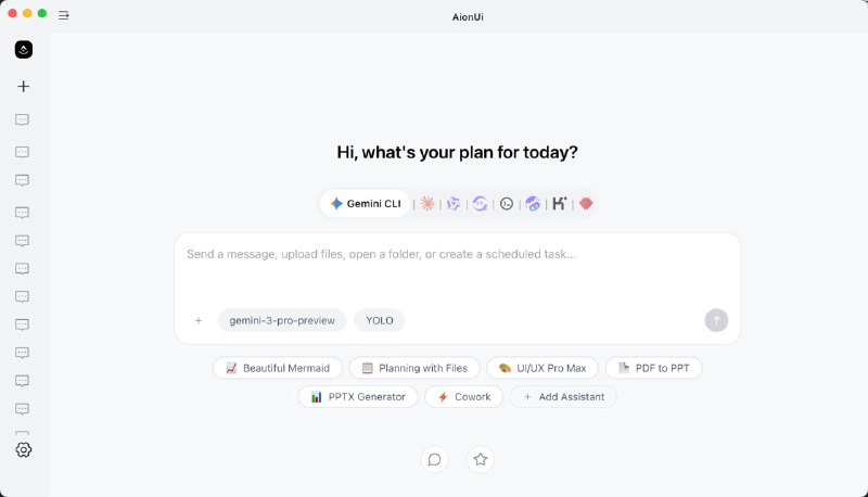 🆔  软件名称：AionUi⭐️  软件功能：AI代理➡️  支持平台：#Windows #macOS #Linux📁  软件简介：一款免费开源的协作应用程序，通过内置的AI代理与用户进行无缝协作