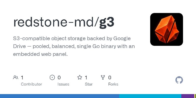 🍭 #云存储 #对象存储 #分布式系统🏵 G3 - 基于Google Drive的S3对象存储网关🍥 简介