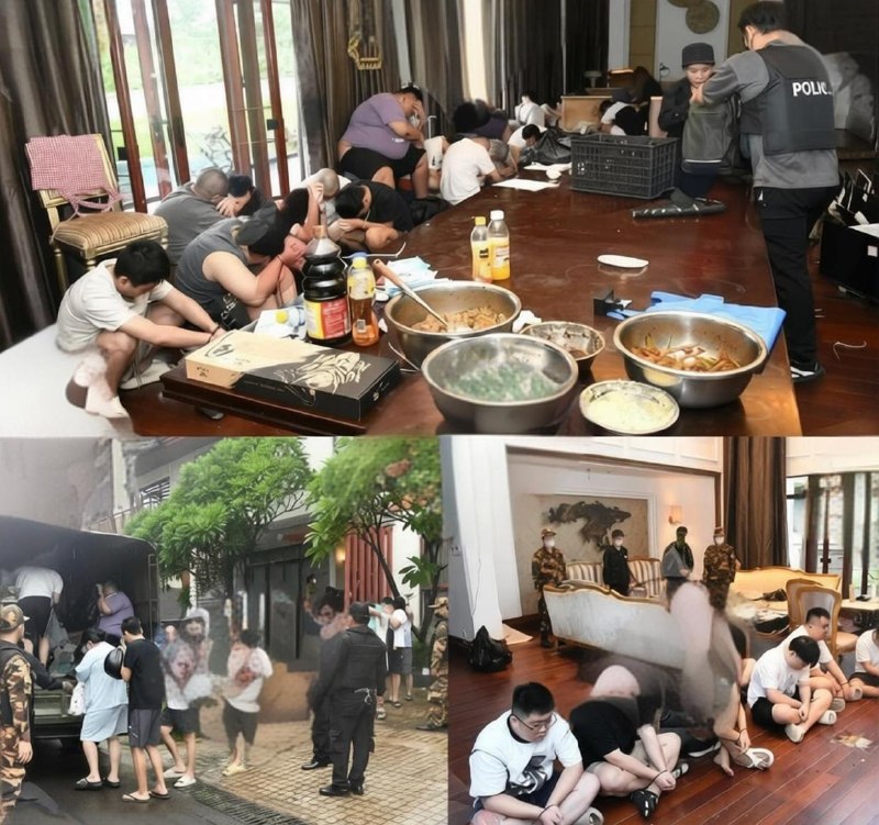 万象大事件：老挝万象突查7栋出租屋 122名涉电诈人员被捕 （包括63名中国人）配图