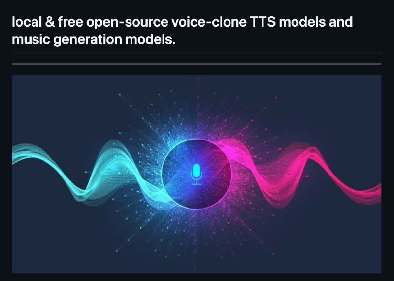 🍭 #AI工具 #语音合成🏵 Free-voice-clone - 免费语音克隆模型库🍥 简介