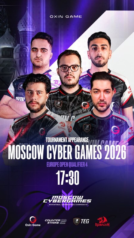 OxinGame: 🟣 Moscow Cyber Games 2026 | Open Qualifier 4آخرین فرصت اکسین گیم برای ادامه مسیر در Moscow Cyber Games 2026؛ جایی که در 
