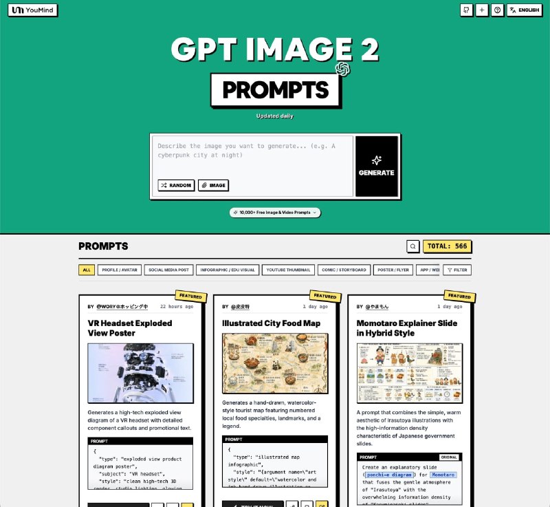 🍭 #AI工具 #提示词库 #图像生成\🏵 Awesome-gpt-image-2 - GPT图像提示词库🍥 简介