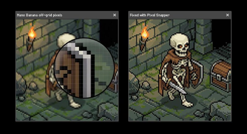 🍭 #图形工具 #像素校正🏵 Pixel Snapper - 像素网格校正🍥 简介