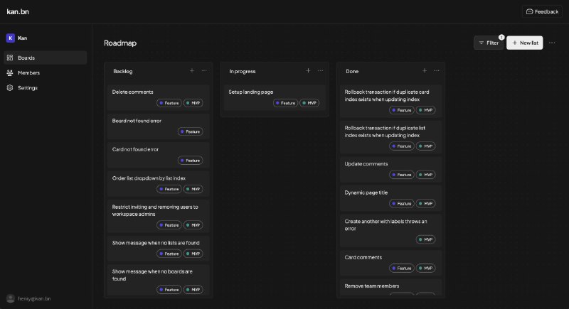 🗣  每日羊毛线报  👈🏵  Kan - 开源Trello替代方案🍥 简介