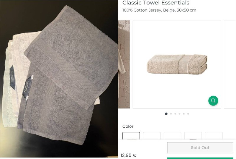 5 полотенец для рук Essentials 25 лари — фото 1