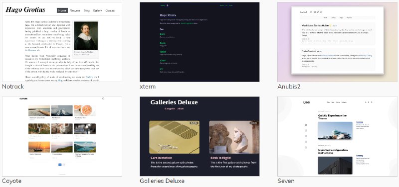 🆔  项目名称：Hugo⭐️  项目功能：静态网站生成器📁  项目简介：一个用Go语言编写的静态网站生成器，以其速度快和灵活性强而著称