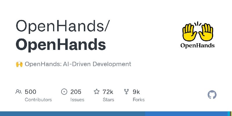 🍭 #AI工具 #代码开发🏵 OpenHands - AI智能代码开发🍥 简介