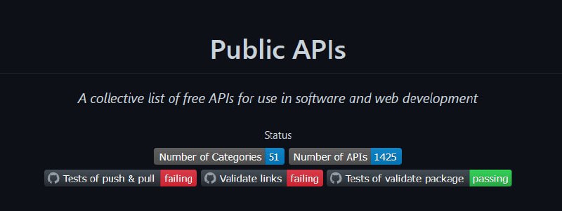 #免费 #API  🎈 #资源 |  免费 API 的集合列表🎯  简介
