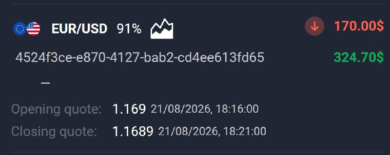 🔥AVIATOR CHANNEL🔥: 📊 EUR/USD 🕘 5 MINUTES 💵 Use 170 from balance ➡️ CLICK HERE AND REGISTER✅ TRADE CLOSED IN PROFIT!💵 BALANCE: $653,60👉 CLIC