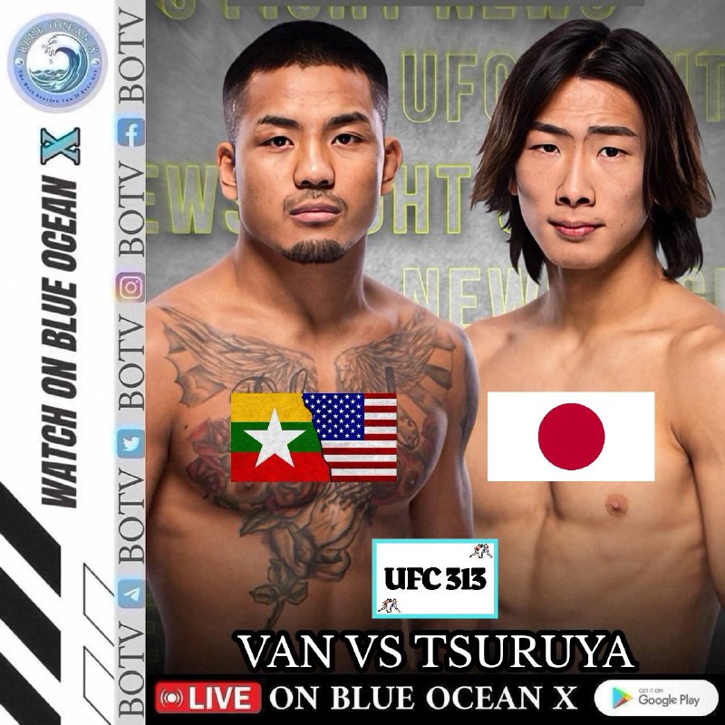 လာမယ့် မတ်လ ၈ ရက်နေ့မှာ UFC 313 ပွဲကြီးကို Las Vegas က T-Mobile Arena မှာ ကျင်းပတော့မှာပါ။ ဒီပွဲမှာ ကျွန်တော်တို့ရဲ့ Flyweight အဆင့် ၁၅ နေရာက တက်သစ်စ အင်အားရှင် Joshua Van က ဂျပန်က ရှုံးပွဲမရှိသေးတဲ့ Rei Tsuruya နဲ့ ရင်ဆိုင်တိုက်ခိုက်မှာပါ။ အသက် ၂၃ နှစ်ပဲရှိသေးတဲ့ Joshua Van ဟာ UFC ထဲမှာ သူ့ရဲ့ မြန်ဆန်ပြီး ထက်မြတ်တဲ့ တိုက်ခိုက်မှုတွေနဲ့ ပရိသတ်ကို စွဲမက်အောင် လုပ်နိုင်ခဲ့သူပါ။ ဒီပွဲဟာ သူ့အတွက် ၂၀၂၅ ခုနှစ်ရဲ့ ပထမဆုံး ပွဲစဉ်ဖြစ်ပြီး၊ သူ့ရဲ့ ကစားသမားဘဝမှာ နောက်ထပ် အောင်မြင်မှုတစ်ခုကို ထပ်ထည့်နိုင်မလားဆိုတာ စိတ်လှုပ်ရှားစရာပါပဲ။သူ့ရဲ့ ပြိုင်ဘက် Rei Tsuruya ကလည်း မသေးတဲ့ ပြိုင်ဘက်ပါ။ အသက် ၂၂ နှစ်ပဲရှိသေးပေမယ့် သူ့ရဲ့ တိုက်ခိုက်မှု စွမ်းရည်နဲ့ အနိုင်ရဖို့ စိတ်ဓာတ်ကြောင့် ဒီပွဲဟာ အတော်လေး အပြိုင်အဆိုင် ဖြစ်လာဖို့ ရှိနေပါတယ်။ ဒီဇင်ဘာ ၇ ရက်နေ့က Las Vegas မှာ ကျင်းပတဲ့ ပွဲမှာ သူက #14 အဆင့်သတ်မှတ်ခံထားရတဲ့ Cody Durden ကို အလဲထိုးနည်းနဲ့ အနိုင်မယူခဲ့ပေမယ့် အချိန်ပြည့် ၃ ချီအပြီး တညီတညွတ်တဲ့ ဆုံးဖြတ်ချက် (Unanimous Decision) နဲ့ အနိုင်ရခဲ့ပါတယ်။ Flyweight အနိုင်ရဖို့ ခက်တဲ့ ဒီပွဲမှာ ဂျိုရှူးက သူ့ရဲ့ မြန်ဆန်ပြီး ဖိအားပေးတတ်တဲ့ တိုက်ခိုက်ဟန်ကို ထုတ်ပြခဲ့ပြီး ပရိသတ်တွေကို တခဲနက် အားပေးသံတွေ ရစေခဲ့ပါတယ်။ ဒါဟာ သူ့ရဲ့ UFC ထဲမှာ ၅ ကြိမ်မြောက် အနိုင်ရခဲ့တဲ့ ပွဲဖြစ်ခဲ့ပါတယ်။ဂျပန်နိုင်ငံ Chiba က အသက် ၂၂ နှစ်ပဲရှိသေးတဲ့ Rei ဟာ Flyweight အမျိုးအစားမှာ သူ့ရဲ့ မယှဉ်နိုင်တဲ့ စွမ်းရည်တွေနဲ့ နာမည်ကြီးလာသူပါ။ သူ့ရဲ့ ပရော်ဖက်ရှင်နယ် MMA စွမ်းရည်က ၁၀ ပွဲဆက် အနိုင်ရထားတဲ့ စံချိန် (10-0) နဲ့ သက်သေပြထားပြီး၊ ၂၀၂၄ ခုနှစ် ဖေဖော်ဝါရီလမှာ Road to UFC ပြိုင်ပွဲကို အနိုင်ရခဲ့ပြီး UFC စာချုပ်ကို ရယူနိုင်ခဲ့ပါတယ်။ Rei ဟာ ငယ်စဉ်က နပန်းသမားတစ်ယောက်အနေနဲ့ Junior Olympian ဖြစ်ခဲ့ပြီး ကမ္ဘာ့ချန်ပီယံရှစ်မှာပါ ဝင်ပြိုင်ခဲ့သူပါ။ ဂျပန်ရဲ့ Pancrase နဲ့ DEEP ပြိုင်ပွဲတွေမှာ အောင်မြင်မှုတွေ ရခဲ့ပြီး Flyweight King of Pancrase ခါးပတ်ကိုလည်း သိမ်းပိုက်ခဲ့ပါတယ်။ Rei ဟာ သူ့ရဲ့ မြန်ဆန်တဲ့ တိုက်ခိုက်မှု၊ ပြတ်သားတဲ့ နပန်းကျွမ်းကျင်မှုနဲ့ မရပ်မနား ဖိအားပေးတတ်တဲ့ ဟန်ပန်တွေနဲ့ Joshua Van အတွက် ခက်ခဲတဲ့ ပြိုင်ဘက်တစ်ယောက် ဖြစ်လာမှာပါ။ဒီပွဲကို BLUE OCEAN X မှာ တိုက်ရိုက်ကြည့်ရှုနိုင်မှာမို့၊ ပရိသတ်တွေအနေနဲ့ ဒီရက်ကို လက်မလွှတ်မိအောင် မှတ်ထားဖို့ လိုပါလိမ့်မယ်။ Joshua Van တစ်ယောက် ဒီပွဲမှာ ဘယ်လိုအံ့သြဖွယ် အခိုက်အတန့်တွေ ဖန်တီးပြမလဲ? အားလုံးအတူ စောင့်ကြည့်လိုက်ကြရအောင်!#UFC313 #JoshuaVan#Flyweight ##BLUE_OCEAN_PPV