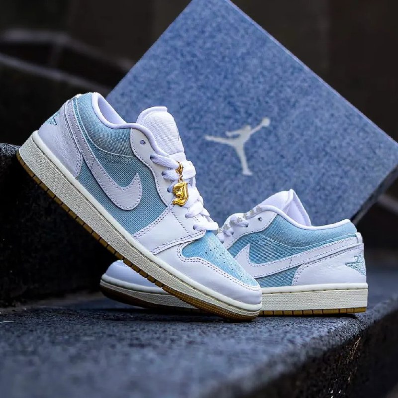 Imagem Tênis Air Jordan 1 Low “Denim Blue”