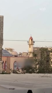 משהד חדש.. הרגע שבו מטוס הכיבוש השמיד את מסגד "דאר אל-מוטאקין" בסביבת אצטדיון ירמוך, בעיר עזה.
