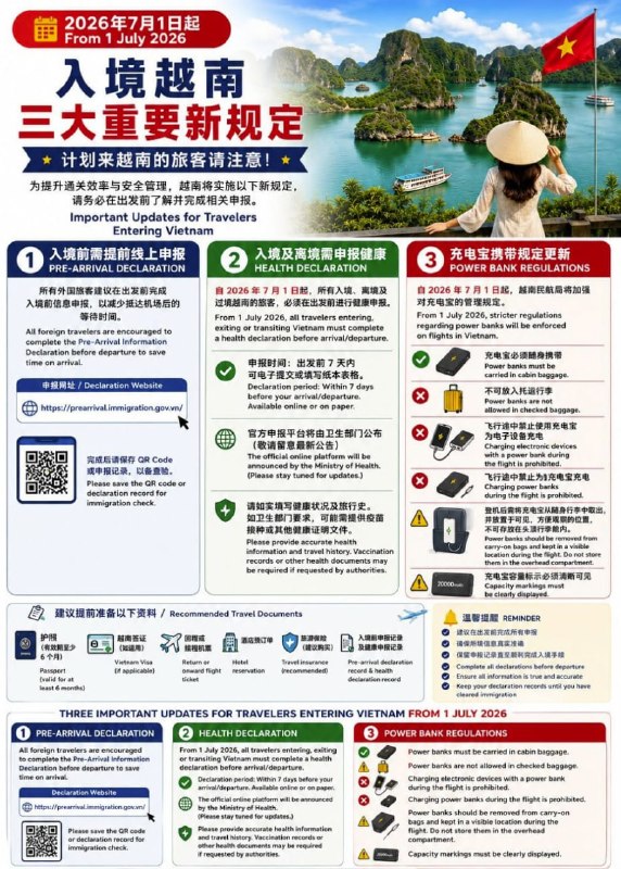 东南亚华人大事件：越南河内7月1日起实施外国人住宿新规 未申报最高罚4000万越盾 企配图