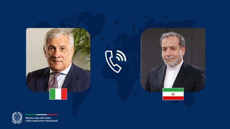 ️🇮🇹🇮🇷 שר החוץ האיטלקי, אנטוניו טג'אני, שוחח עם שר החוץ האיראני עבאס אראחצ'י, שתדרך אותו על המשא ומתן עם…