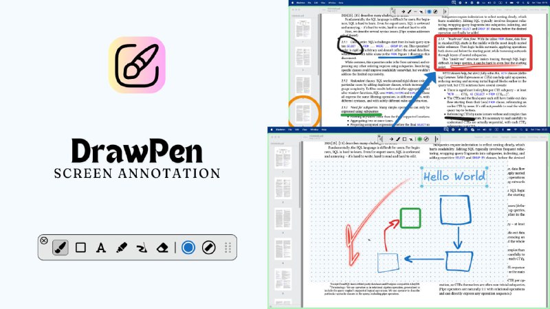 🍭  #屏幕批注 #实用工具🏵  DrawPen - 屏幕批注工具🍥 简介