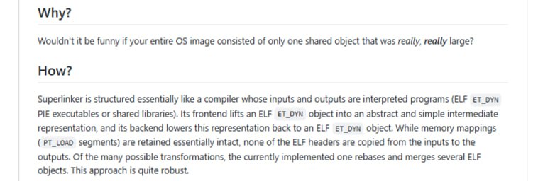 🍭 #软件开发工具 #二进制处理 #链接器🏵 Superlinker - 合并可执行文件与共享库🍥 简介