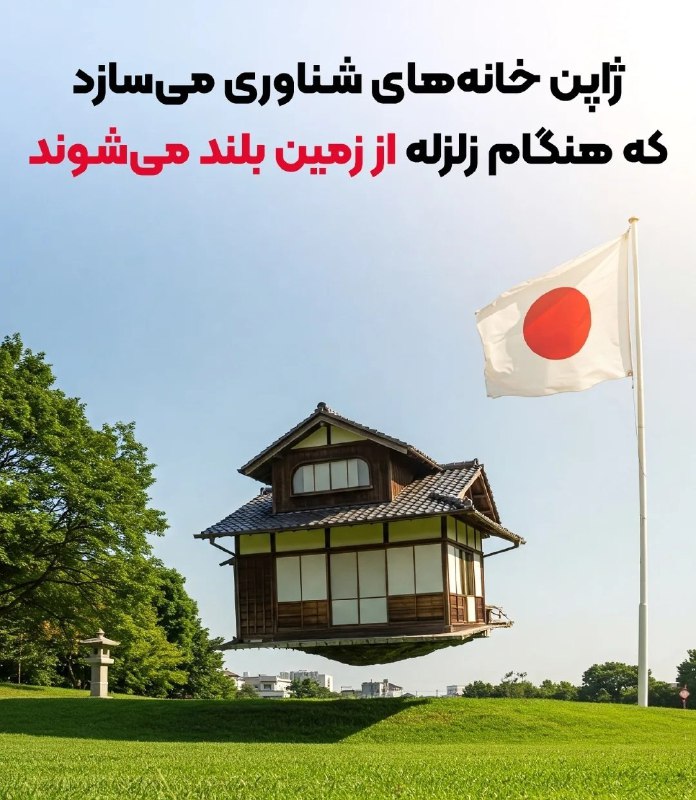 دَیوثانِ کُهنسال...!: همزمان با اینکه ما هر روز برقمون قطع میشه، ژاپن قراره بزودی خونه هایی بسازه که موقع زلزله از روی زمین بلند میشه و هیچ آس