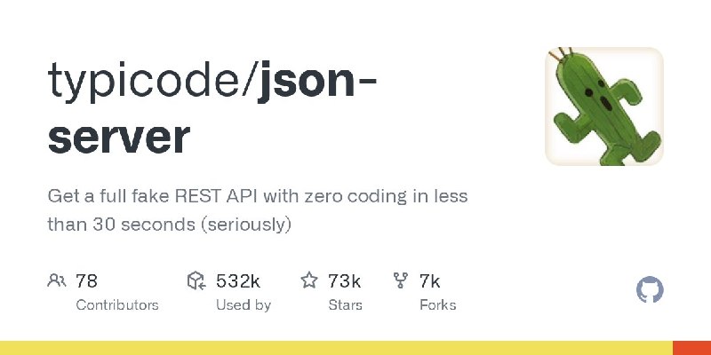 🍭 #开发工具 #后端模拟 #RESTAPI🏵 JSON Server - 快速构建模拟REST API服务🍥 简介