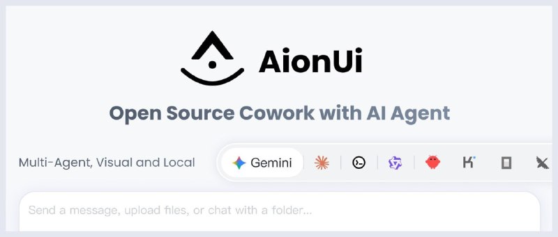 🍭 #AI工具 #图形界面🏵 AionUi - AI命令行工具图形界面🍥 简介
