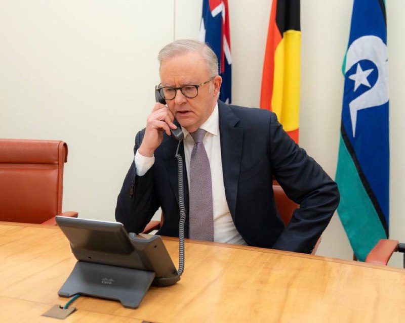 ️🇦🇺🇺🇸 ראש ממשלת אוסטרליה, אנתוני אלבניז, אמר כי שוחח אמש עם נשיא ארה"ב דונלד טראמפ, ותיאר את הברית בת ה…