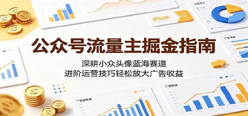 📌 #公众号  | 活动线报 · 返佣平台✍️ 《公众号流量主掘金指南 深耕小众头像蓝海赛道 进阶运营技巧轻松放大广告收益》📖 项目介绍