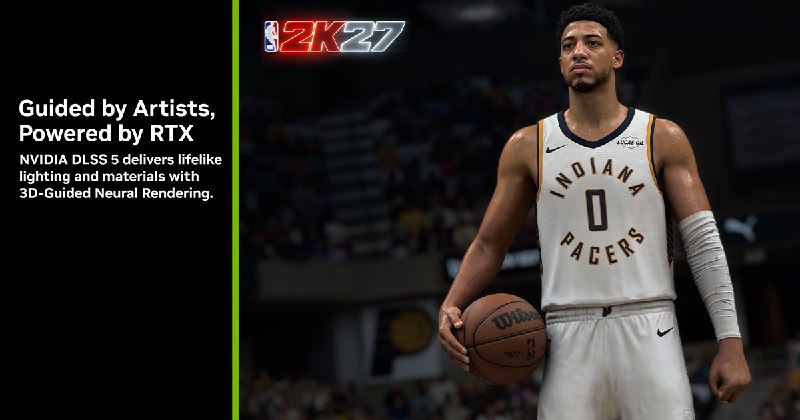 英伟达发布 DLSS 5 神经渲染，9 月 3 日随 NBA 2K27 上线