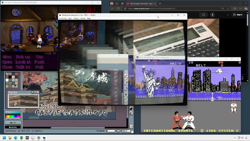 🍭  #着色器工具 #桌面特效🏵  ShaderGlass - Windows桌面着色器叠加工具🍥 简介