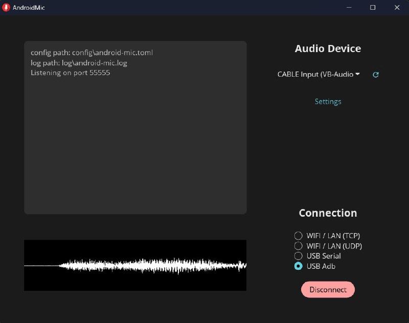 🍭 #音频工具 #PC外设 #跨平台🏵 AndroidMic - 手机作电脑麦克风🍥 简介