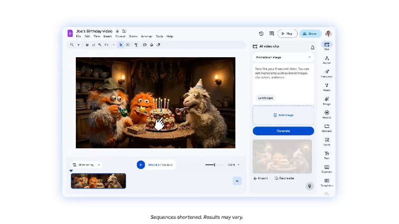 🐶 Google Vids 接入 Veo 3.1，普通用户可免费生成 AI 视频Google 更新浏览器端 AI 视频制作工具 Google Vids，新增 Veo 3.1 视频生成模型，并向所有 Google 账号开放免费生成额度，个人用户每月可生成 10 次