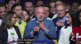 נשיא ברזיל לולה: אלו היו בחירות שבהן היינו צריכים להתגבר על הפרעות שמגיעות מחוץ למדינה באמצעות פלטפורמות די…