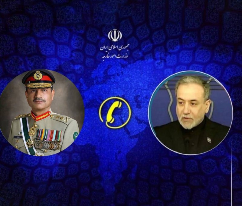 آژانس خبری رکنا | Rokna NEWS Agency: 🔶گفتگوی تلفنی عراقچی و عاصم منیر برای استقرار صلح در منطقه«سید عباس عراقچی» وزیر امور خارجه کشورمان و «فیلد مارشال عاصم 