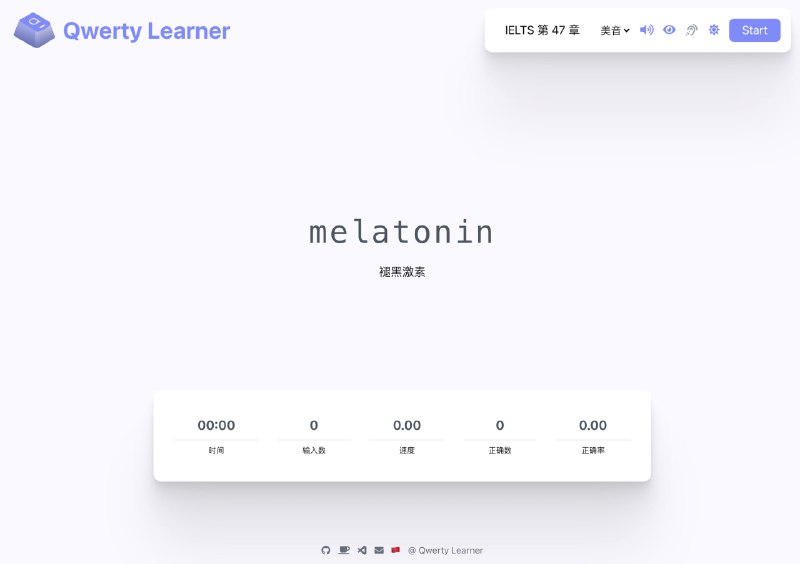 🗣  每日羊毛线报  👈🏵  Qwerty Learner - 键盘工作者单词记忆🍥 简介