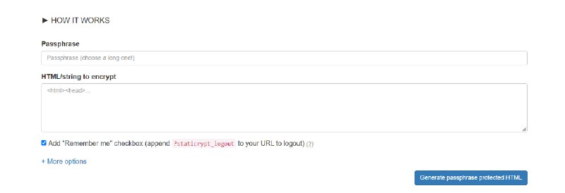 #加密 #html #源码 #开源   🎈 #工具 |  密码保护静态 HTML 页面🎯  简介